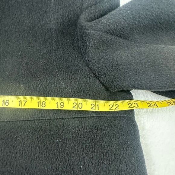 Hilary Radley Size 14 Alpaca Wool Cape Dress Coat Solid Black Heavy Warm Winter - Picture 12 of 13